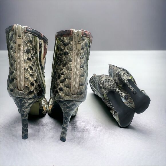 Annie Shoes l Snakeskin Design, Mesh accent l 4” Stiletto Heel l 6M l Like New! - Picture 3 of 13